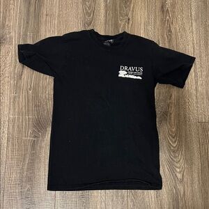 Black Men's T-Shirt forest bathing size small l